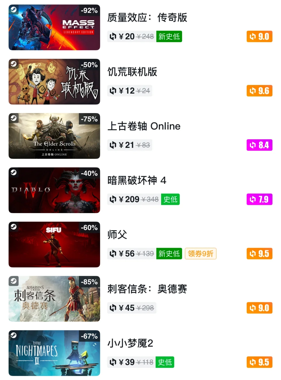 Steam冬促现已正式开启！【双人成行】仅需40！！