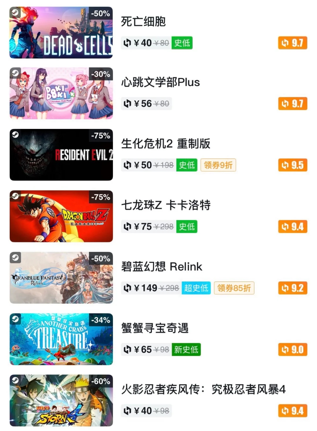 Steam冬促现已正式开启！【双人成行】仅需40！！