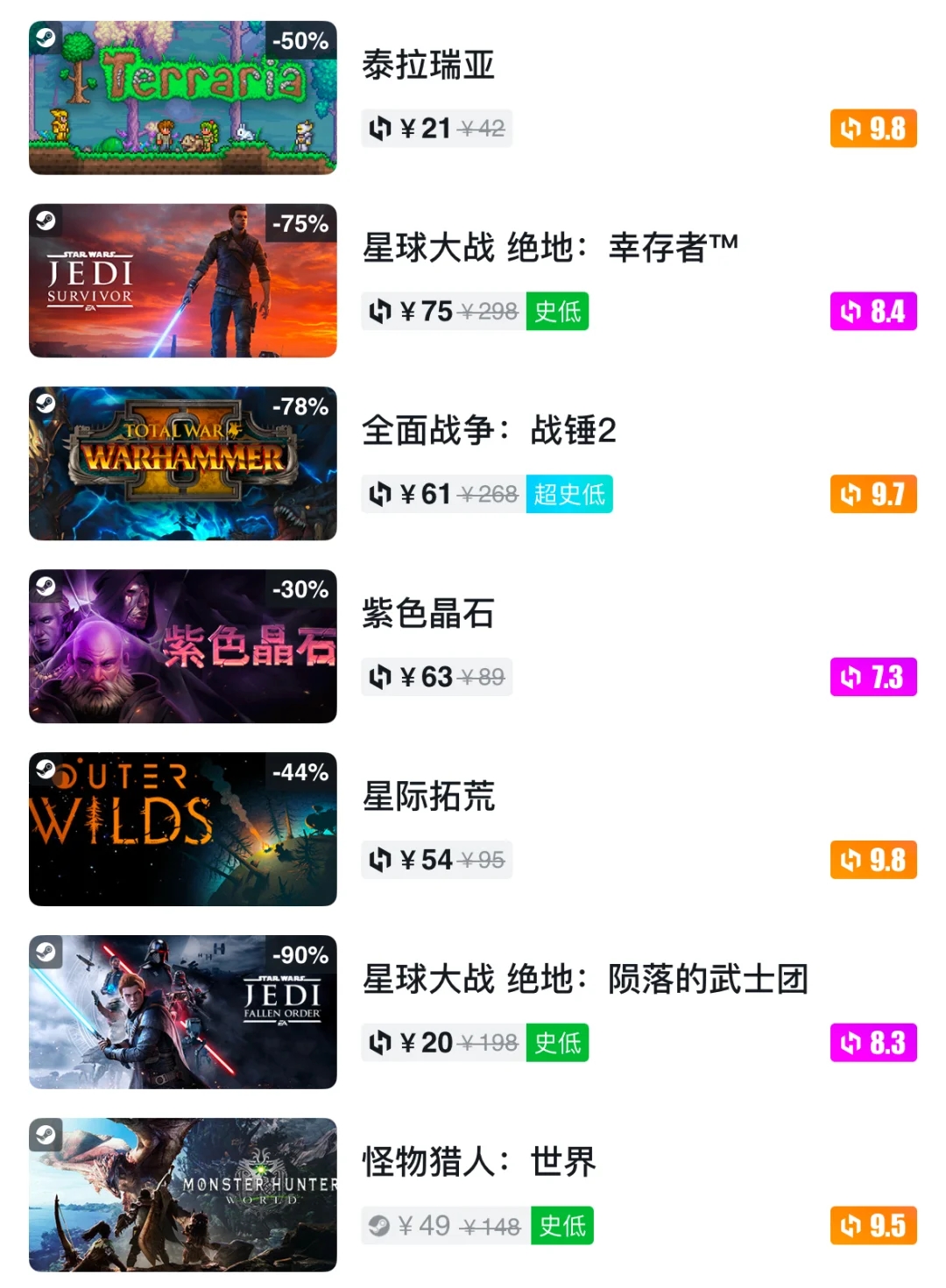 Steam冬促现已正式开启！【双人成行】仅需40！！