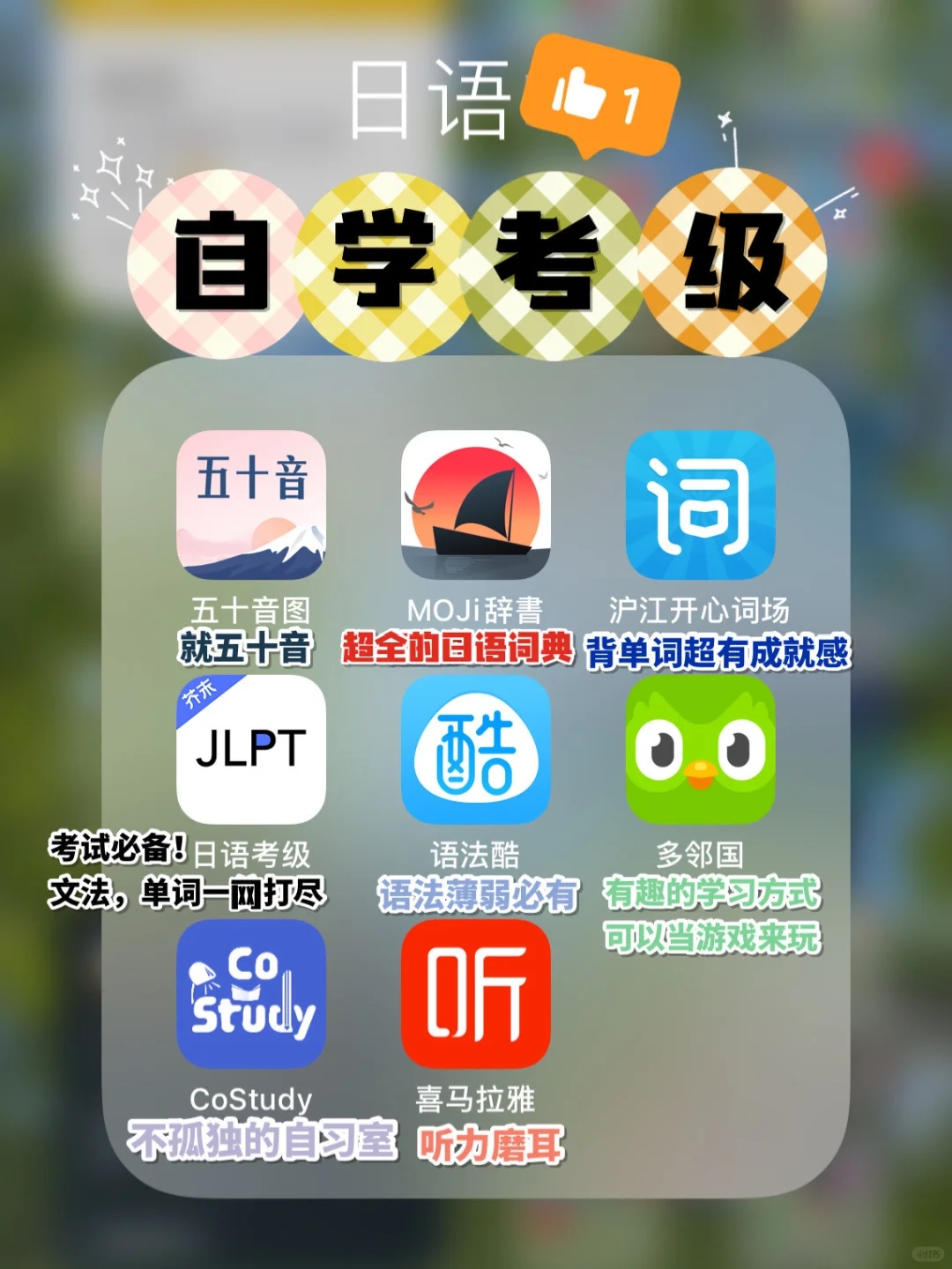 日语自学｜JLPT考级（APP篇）