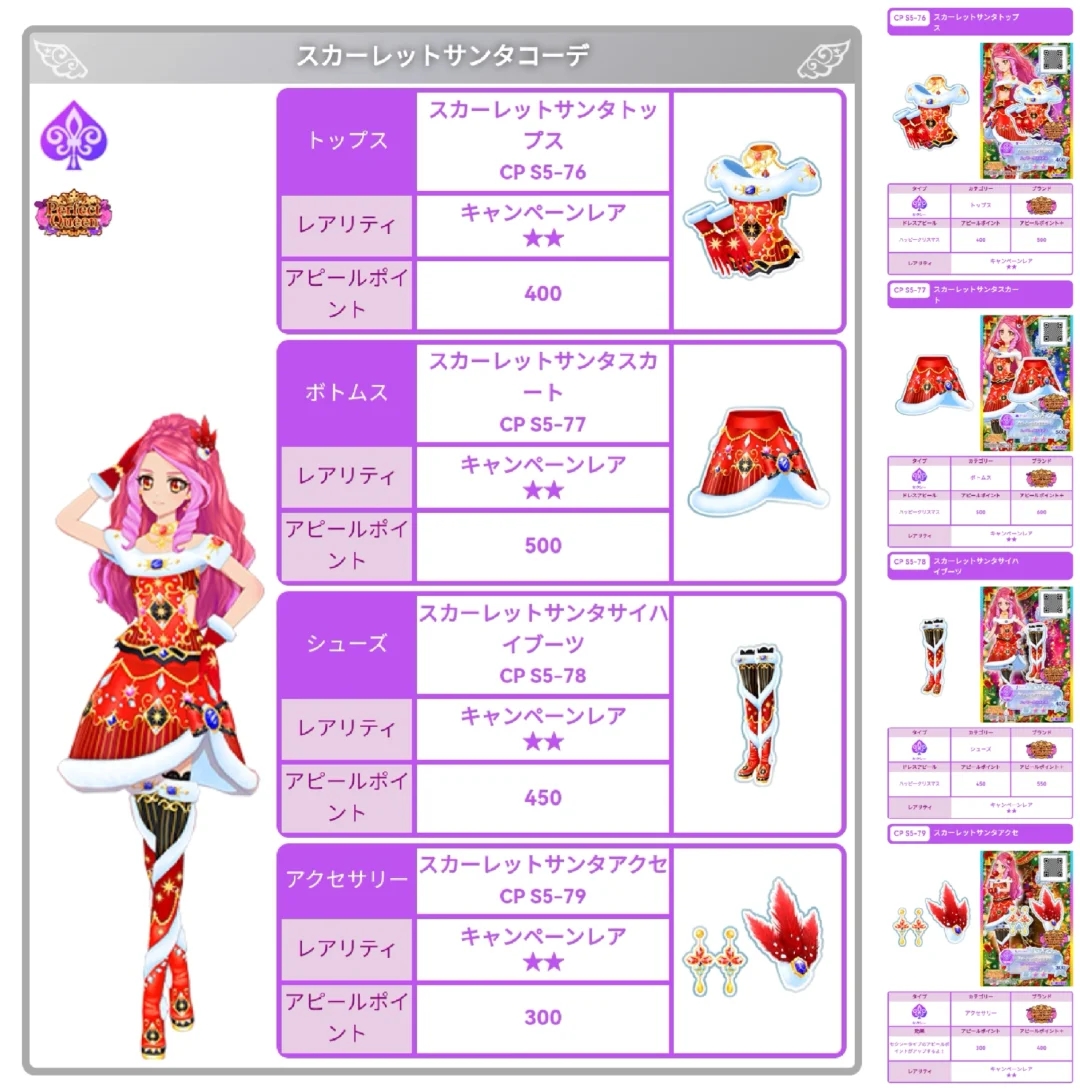 Aikatsu！Christmas Dress Collection图鉴