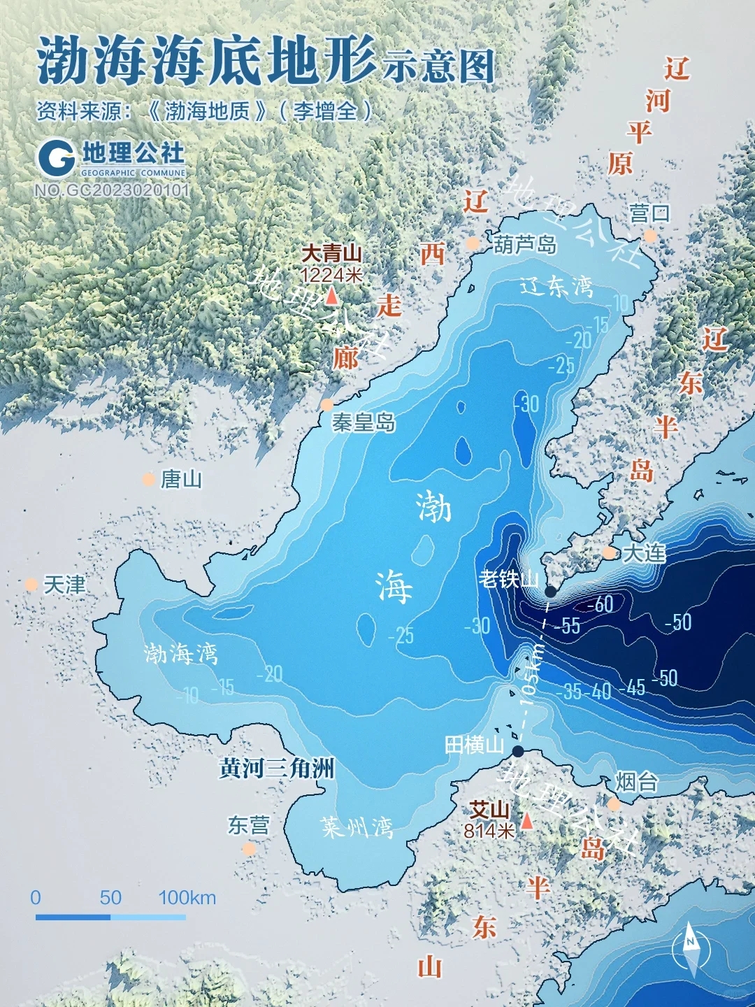 中国四大海域有多深？渤海究竟有多深？