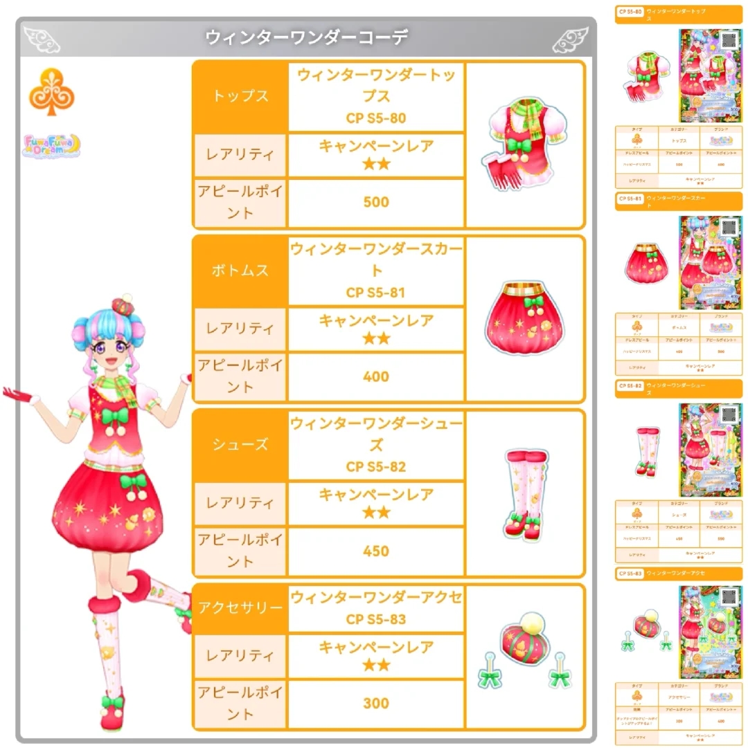 Aikatsu！Christmas Dress Collection图鉴