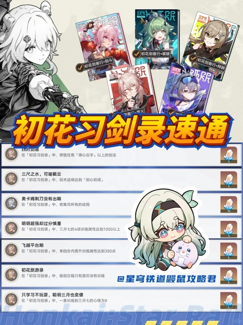 星铁V2.4｜『初花习剑录』速通攻略＆成就