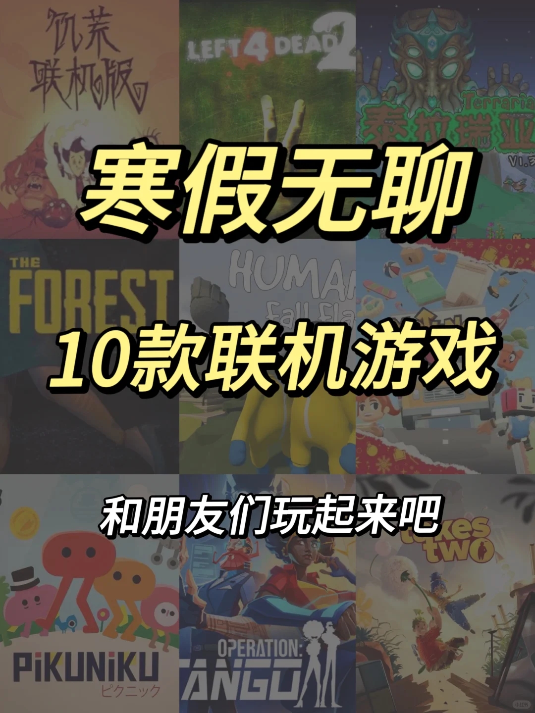 寒假无聊❓10款超好玩的联机游戏🎮