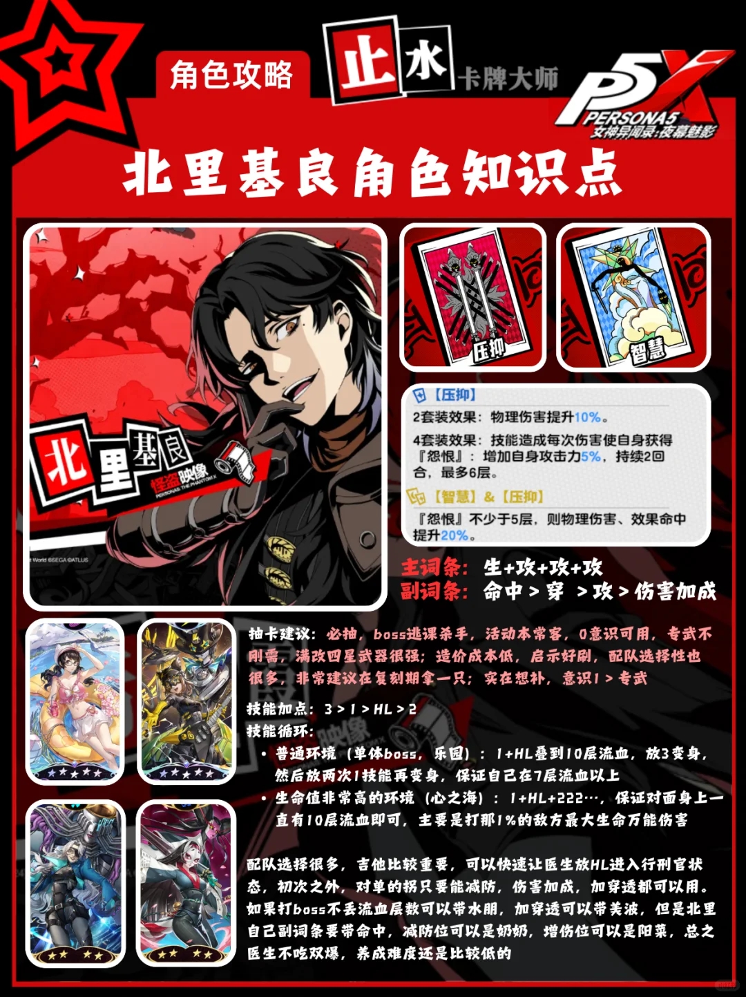 【P5X角色攻略】玩这个游戏就是为了北里基良