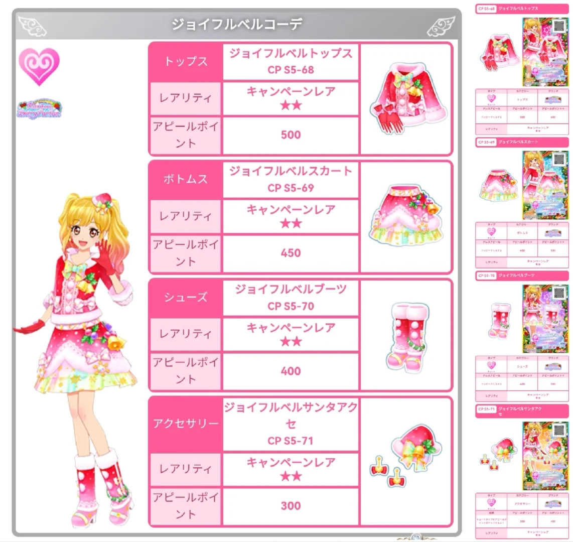 Aikatsu！Christmas Dress Collection图鉴