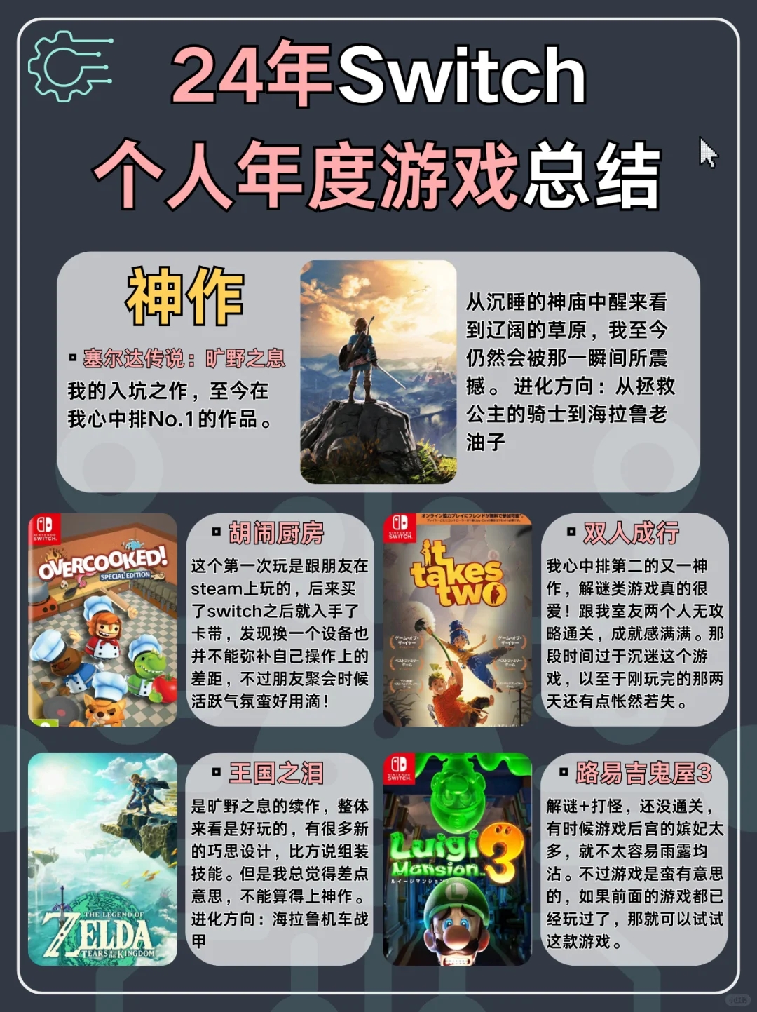 24年Switch个人年度游戏总结 第一实至名归